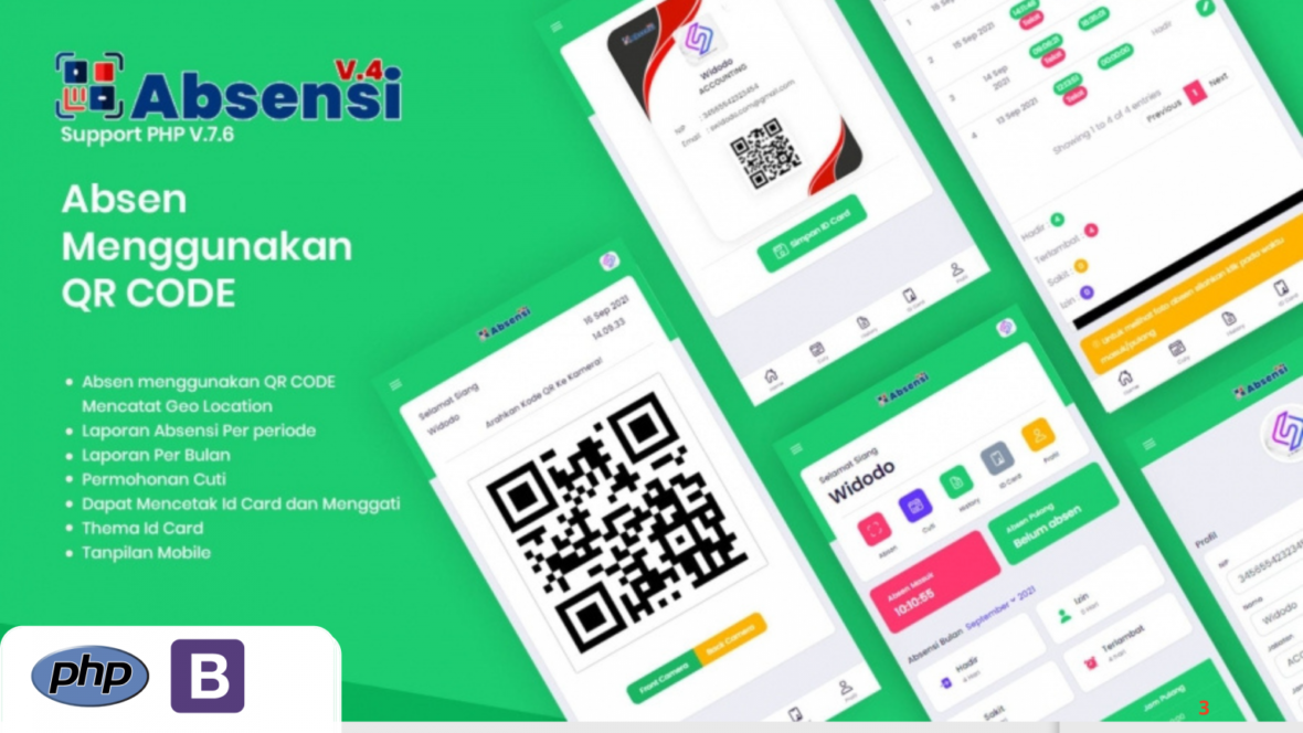 Aplikasi Absensi Mengunakan QR Code Geolokasi – Fitur Lock Lokasi dan Radius Lokasi, Multi Lokasi